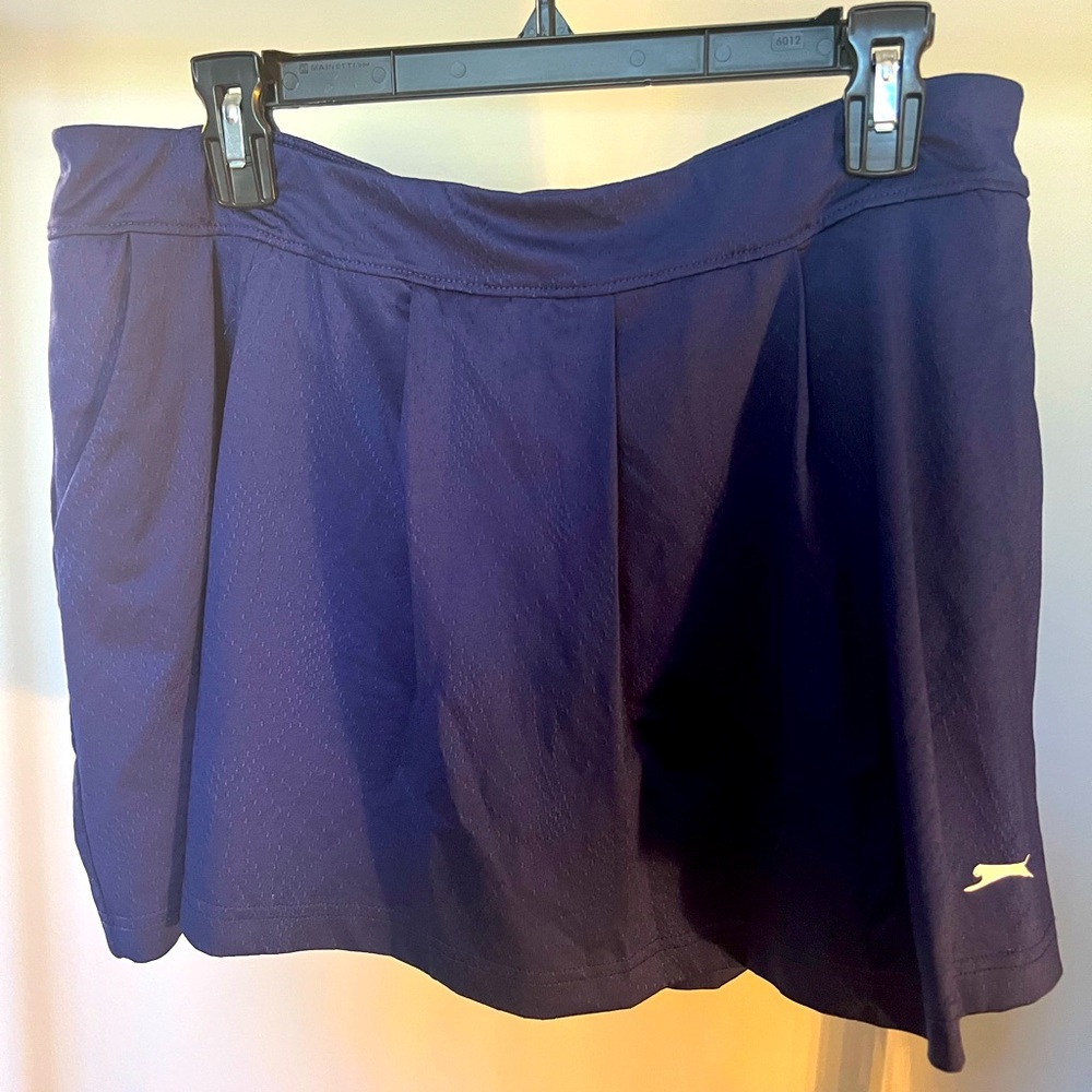 Slazenger Ladies Navy Blue Golf Skort